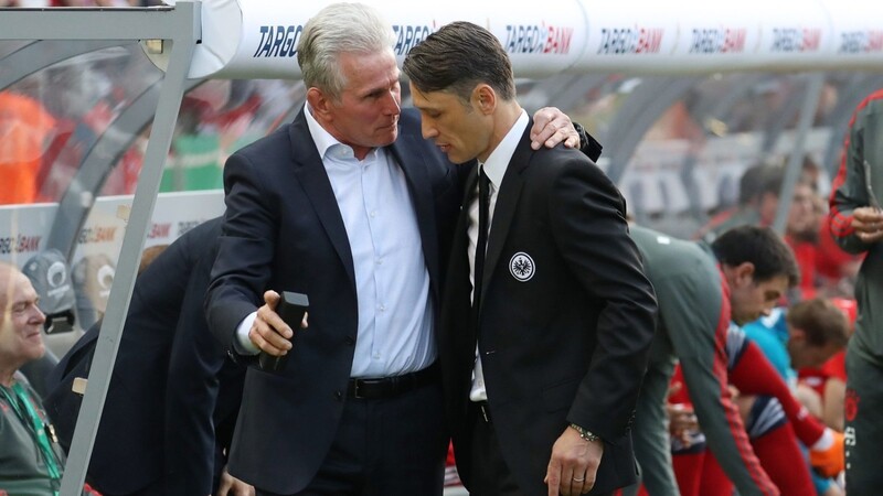 Damals, beim Pokalfinale in Berlin, waren sie noch Gegner. Heute ist Niko Kovac (r.) der Nachfolger von Jupp Heynckes als Trainer des FC Bayern.