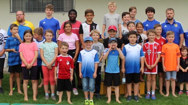 Die Teilnehmer am TSV-Ferienprogramm.