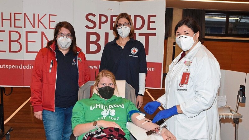 Die Blutspendeaktion in der Stadthalle erfreute sich trotz Pandemie bereits großer Beliebtheit. Am Mittwoch ist ein weiterer Spendetermin.