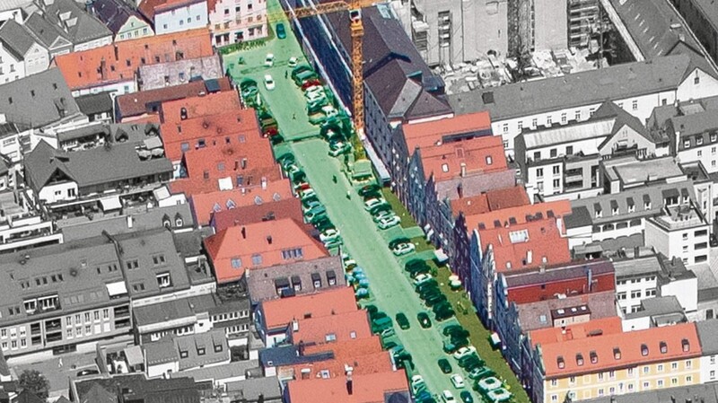 Die Fußgängerzone soll zwischen Ursulinenkloster und Regierungsstraße entstehen.