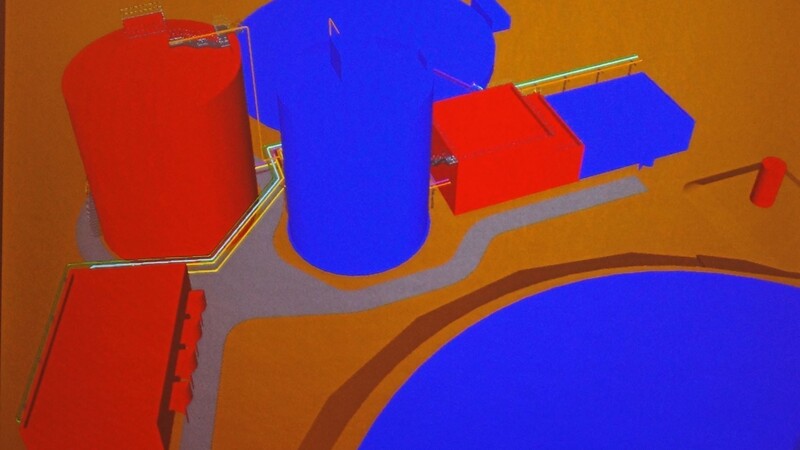 Die roten Bauten entstehen auf dem Südzucker-Werksgelände neu, die blauen Gebäude gibt es schon.
