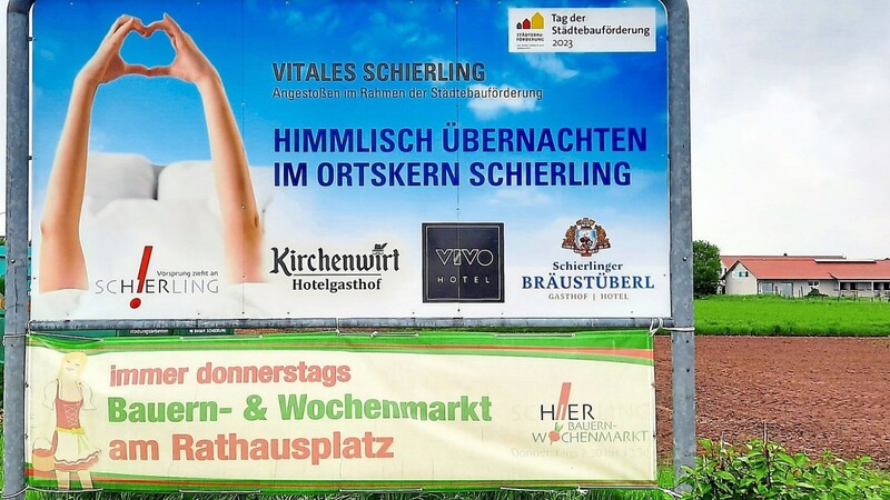 Die diesjährige Aktion des Marktes Schierling zum "Tag der Städtebauförderung" heißt "Himmlisch übernachten im Ortskern Schierling" .