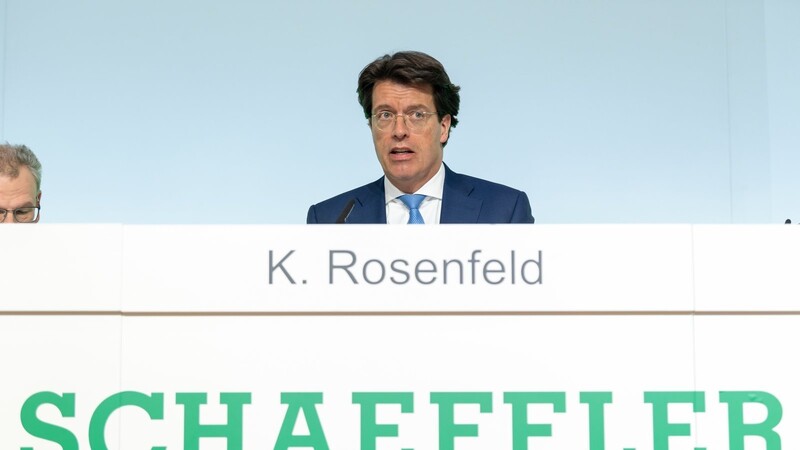 Klaus Rosenfeld, Vorstandsvorsitzender der Schaeffler AG, gab die Bilanzzahlen des Unternehmens in München bekannt.