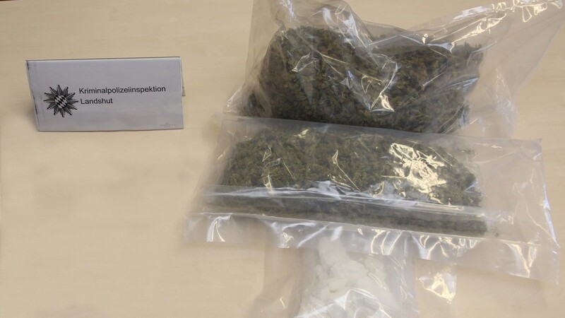 Die Kripo Landshut stellte 1,5 Kilogramm Marihuana und 500 Gramm Kokain sicher.