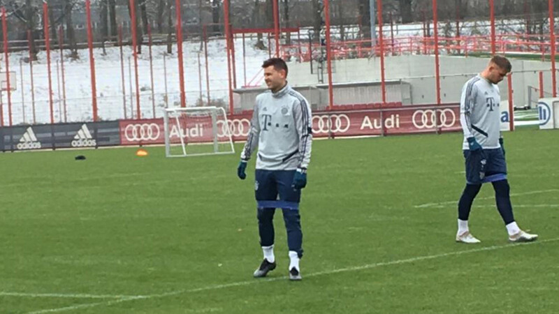 Lucas Hernandez ist zurück im Teamtraining des FC Bayern.
