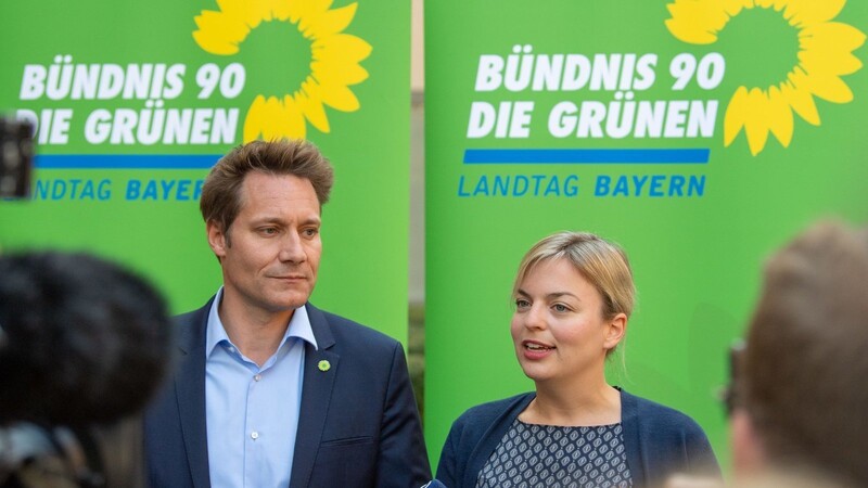 Die beiden Fraktionsvorsitzenden Ludwig Hartmann und Katharina Schulze sind die beiden Spitzenkandidaten für die Landtagswahl 2023. (Archivbild von 2018)