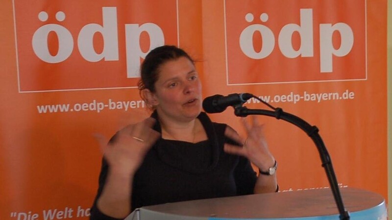Agnes Becker war der Stargast beim politischen Aschermittwoch der ÖDP.