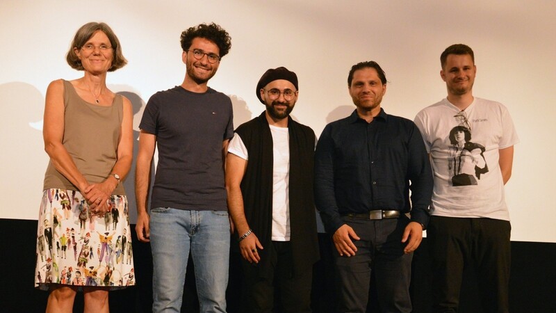 Die Filmemacher (v. l.) Daood Alabdulaa, Ugur Yarac, Tekin Bayazit und Welf Reinhart (von links).
