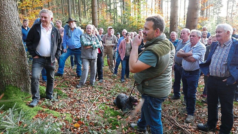 Der Waldbegang der WBV und der ARGE der Jagdgenossenschaften stieß auf hohes Interesse.