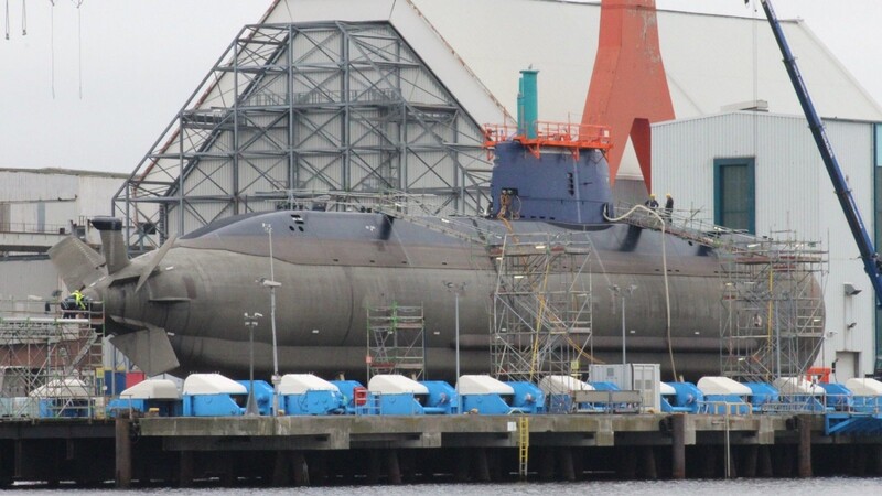 Das neue "Rahav": Das U-Boot gehört zur Dolphin-Klasse mit 68 Meter Länge und wird nach Israel exportiert.