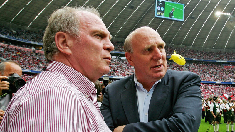 Dieter Hoeneß spielte selbst von 1979 bis 1987 bei Bayern, der Manager damals: Uli.