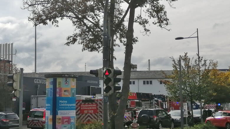 Feuerwehreinsatz in der Äußeren Passauer Straße.