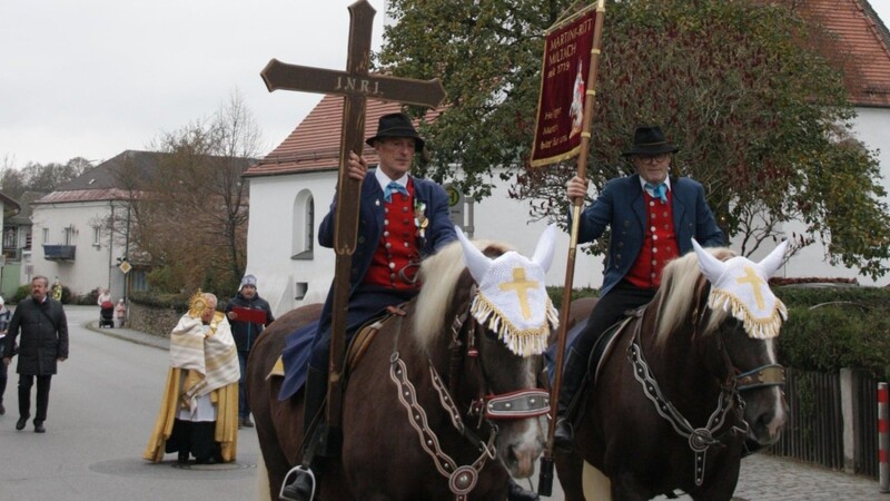 Mit zwei Reitern konnte 2020 die Tradition durchgeführt werden.