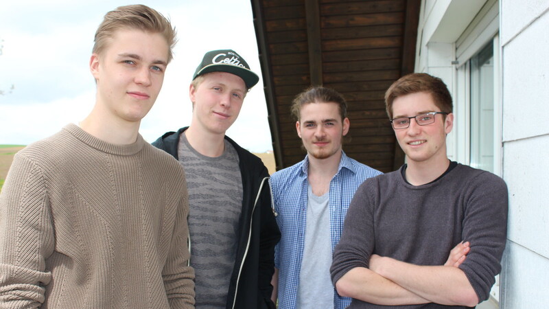Die Band "Mullein" aus Landshut (von links nach rechts): Sebastian, Stephan, Alexander und Luis. (Foto: Sonja Kirchensteiner)