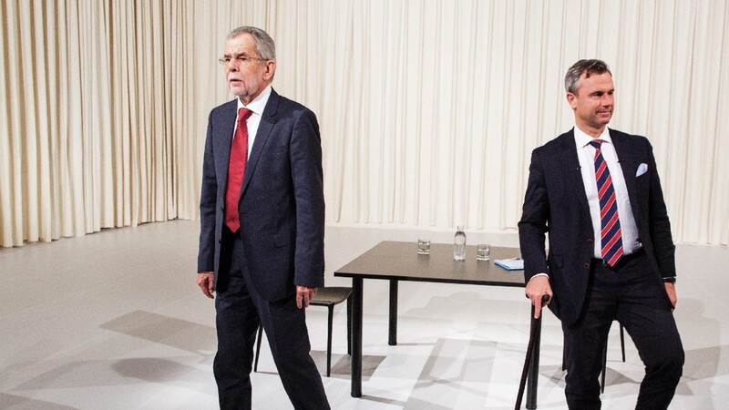Österreich steht vor einem historischen Duell um das Amt des Bundespräsidenten. Alexander Van der Bellen wird von den Grünen unterstützt, Norbert Hofer von der FPÖ.