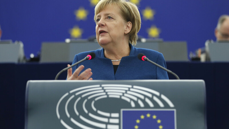 Mit einem umfangreichen Arbeitsprogramm wandte sich Bundeskanzlerin Angela Merkel an das Europäische Parlament in Straßburg.
