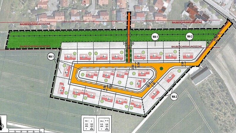 Für das Baugebiet Kronwieden-Neukreut kann mit der Erschließungsplanung begonnen werden.  Plan: Zapf&OBW