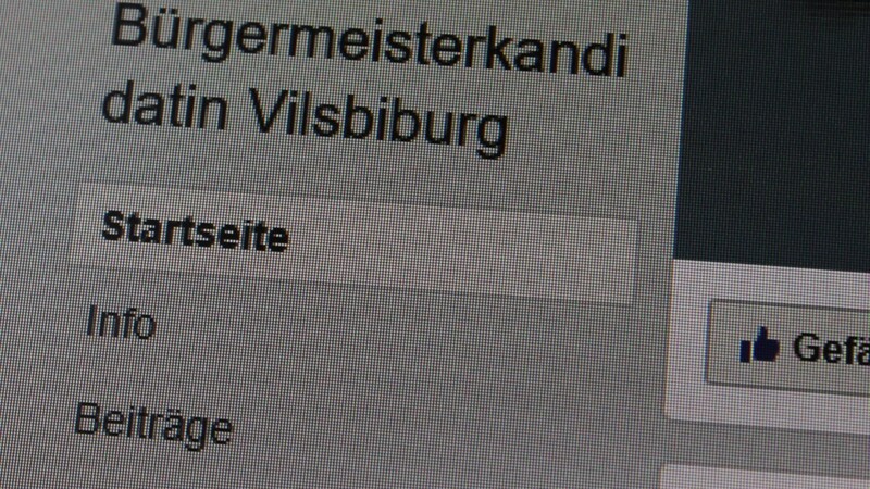 Die Bürgermeisterkandidaten von Vilsbiburg betreiben auch auf Facebook und Instagram Wahlkampf.