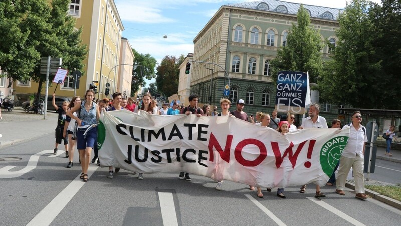 Zahlreiche Unterstützer von "Fridays for Future" demonstrierten am Freitag in Regensburg.