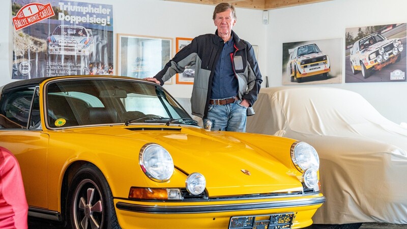 Rallye-Legende Walter Röhrl war schon immer ein Porsche-Fan. Besonders der klassische Porsche 911 hat es ihm angetan.