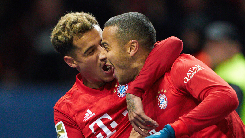 Könnten beide beim Pokalfinale gegen Leverkusen am Start sein: Coutinho und Thiago.