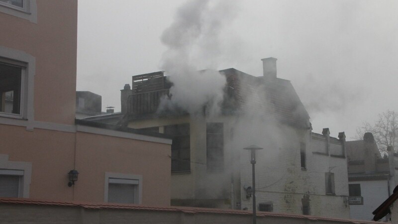 Am Sonntagmorgen brannte es in einem Haus am Stadtgraben in Straubing