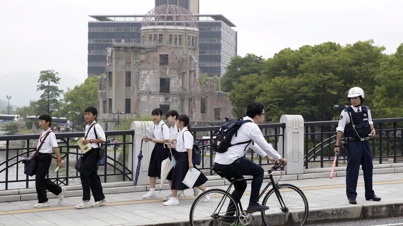 Das Mahnmal in Hiroshima zum Gedenken an die Toten des Atombombenabwurfs