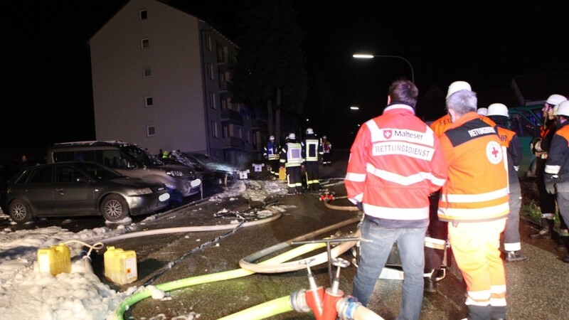 In Rottenburg brannte am späten Freitagnachmittag ein Auto aus.