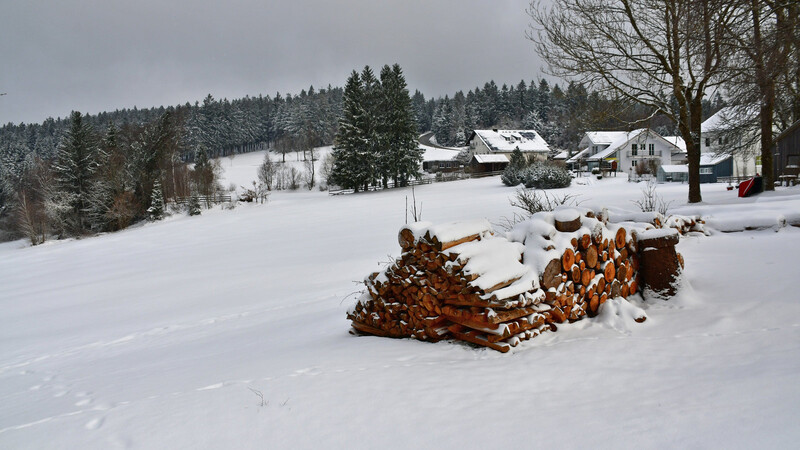 In Maibrunn bei Sankt Englmar herrschte Winterwetter mit rund 15 Zentimetern Pulverschnee.