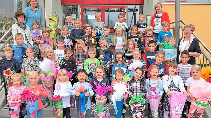 Am Dienstag begann an der flexiblen Grundschule Sünching für 44 Abc-Schützen der erste Schultag.