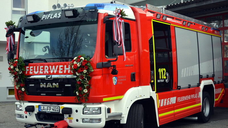 Das neue Hilfeleistungslöschgruppenfahrzeug 20 (HLF 20) der Feuerwehr Piflas.