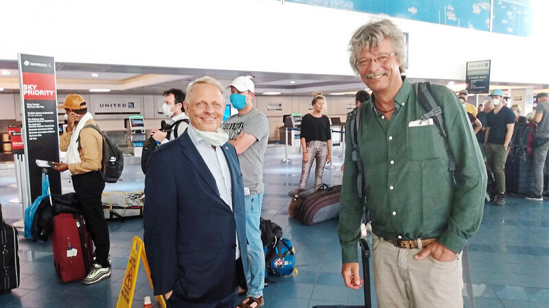 Zwei Landshuter in unterschiedlicher Mission: Christoph Bundscherer (links) ist Botschafter der Bundesrepublik Deutschland in Nicaragua, Uli Kaltenegger hat ihn dort unmittelbar vor Ausbruch der Coronakrise besucht.