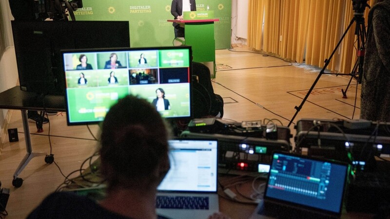 Es ist der erste Parteitag auf Bundesebene der Grünen, der online durchgeführt wird.