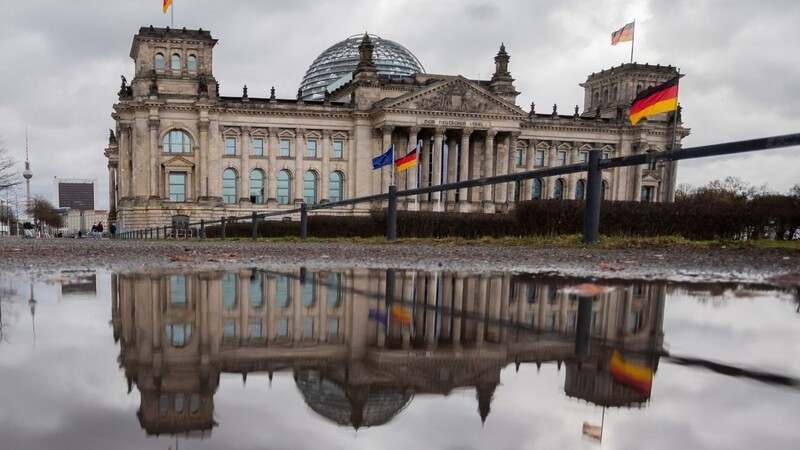 Das Reichstagsgebäude in Berlin.