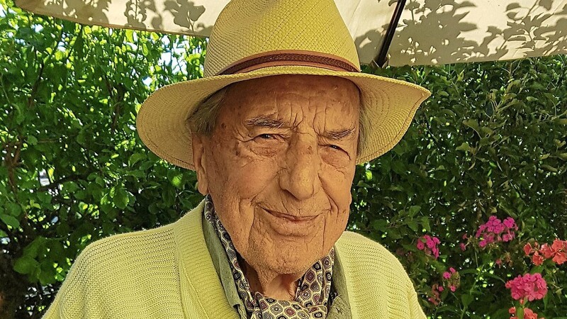 Albert Maier an seinem 103. Geburtstag.