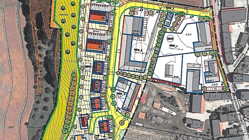 So sieht der Entwurf des Bebauungsplans für das neue Baugebiet "Meilenhofen West" aus.