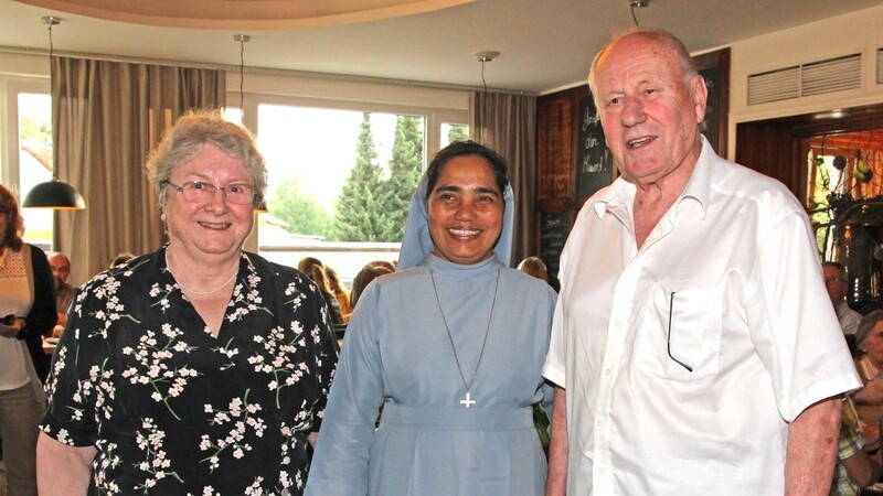 Ida und Josef Gaßner freuten sich sehr, als Schwester Kala 2015 zu Besuch gekommen war.