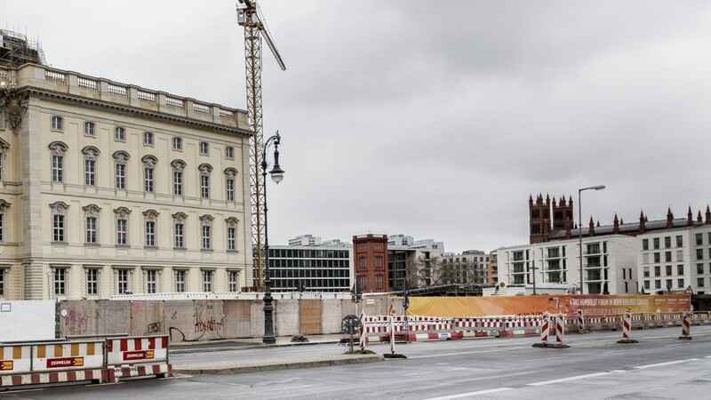 Auf der Baustelle des Humboldt Forums in Berlin kam es am Mittwoch zu einer Explosion.