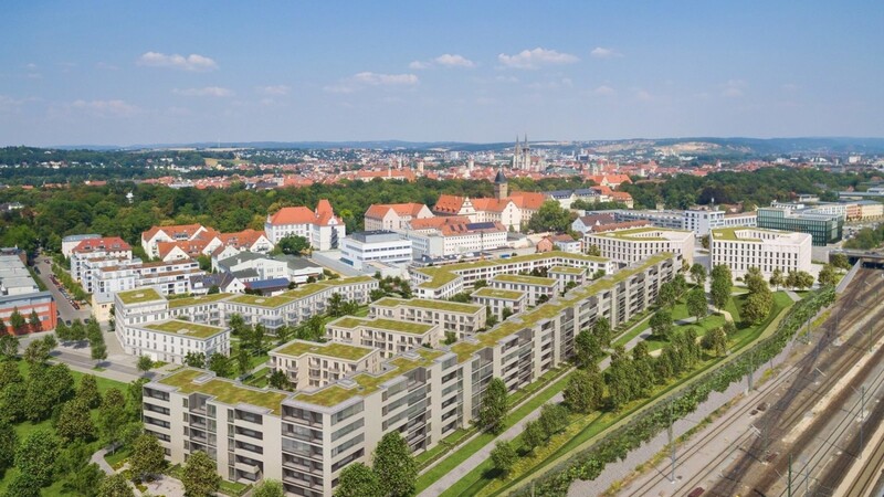 So soll es aussehen: Das Dörnberg (-Forum) mit Grünanlagen.
