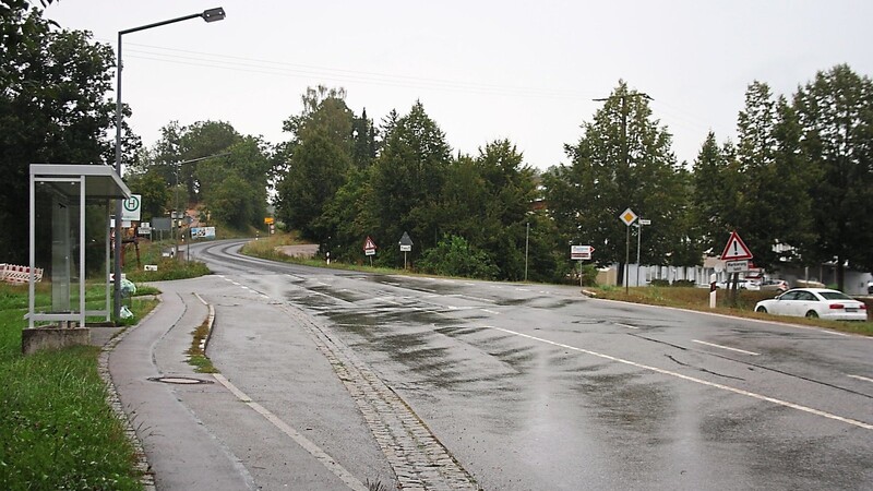Brennpunkt in Wörth: der Ortseingang nach dem Sauberg.