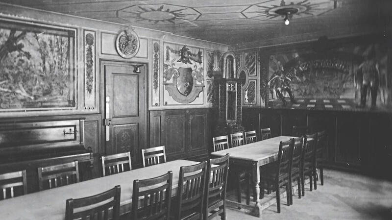 Das "grüne Zimmer" war Vereinszimmer und Kleinkunstbühne.