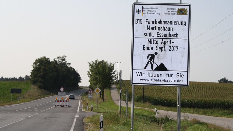 Die B15 bei Altheim kann jetzt auch wieder in Richtung Regensburg befahren werden. Die Straße war die vergangenen fünf Monate saniert worden.