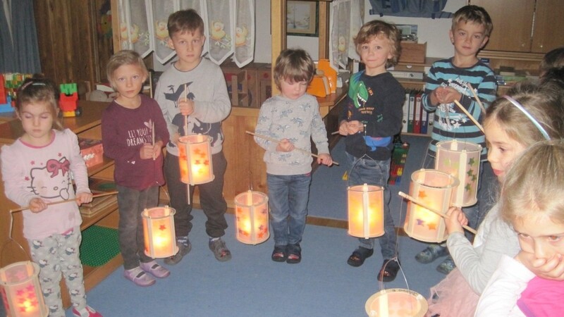 Die Kinder feierten gruppenintern den St. Martinstag.