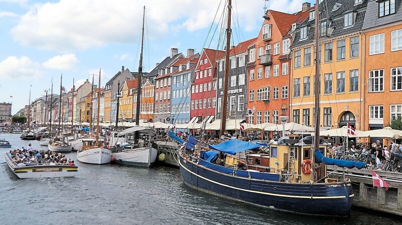 Die Stadtansicht von Kopenhagen.