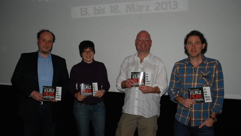 Stellten das Programm des Landshuter Kurzfilmfestivals vor (v.l.): Konrad Krukowski, Christiane Vogel, Michael Orth und Michael Wohlgemuth. (Foto: seg)