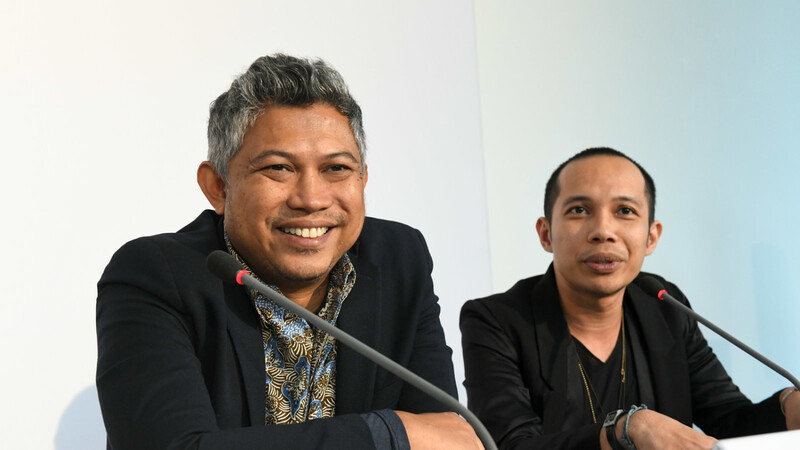 Die neuen künstlerischen Leiter der Documenta 15: Ade Darmawan (links) und Farid Rakun