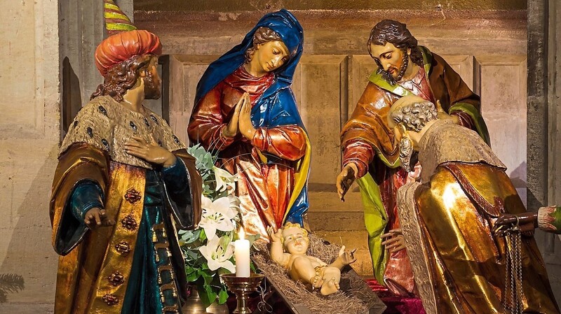Die Weihnachtsszene im Dom Sankt Peter