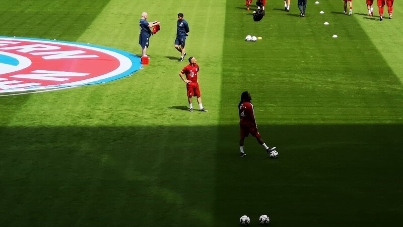 Franck Ribéry wird in der Allianz Arena verabschiedet.