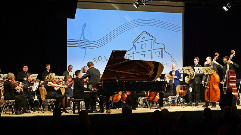 Lehrer, interessierte Eltern sowie Schüler bilden das Freisinger Symphonieorchester.