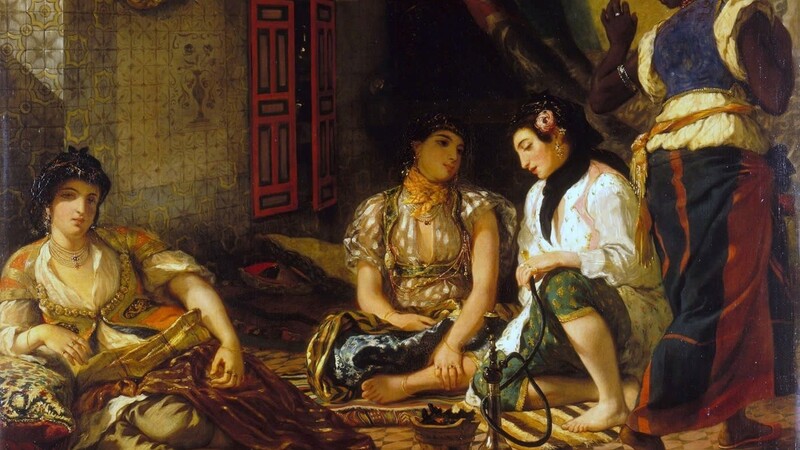 Wie eine dieser "Frauen von Algier" (von Eugène Delacroix, gemalt 1834) könnte die Geliebte Hammers ausgesehen haben.